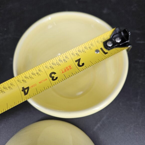 Vintage Iroquois Russel Wright Casual China Creamer Sugar Bowl Set Yellow USA - Picture 14 of 14